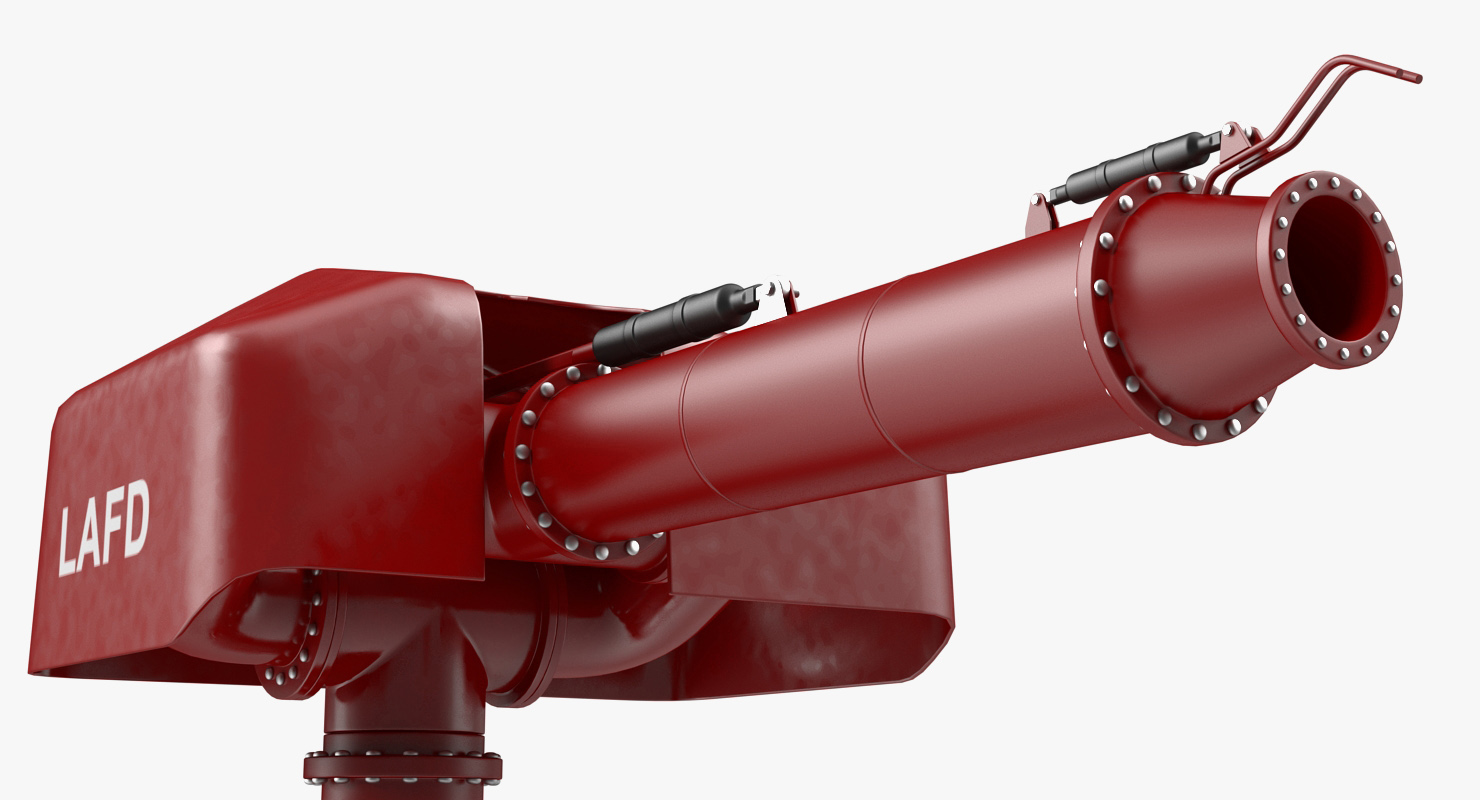3D model Fire Fighting Water Gun Rigged