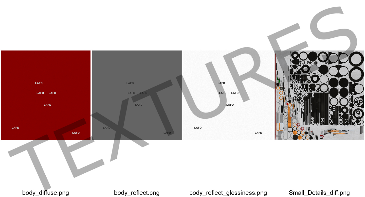 3D model Fire Fighting Water Gun Rigged