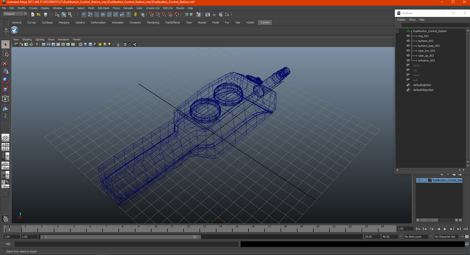 3D Pushbutton Control Station