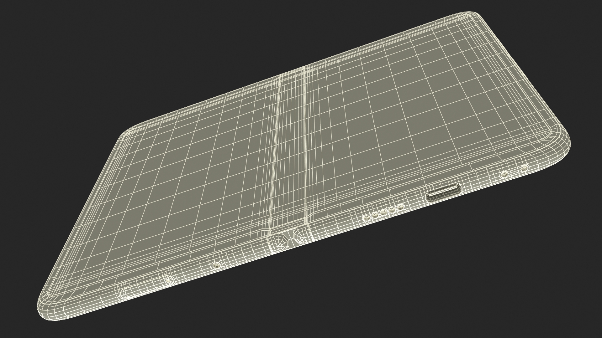 Google Pixel Fold Smartphone Obsidian Rigged 3D model