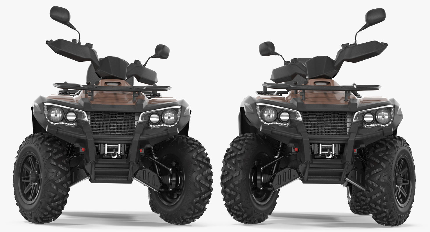 3D ATV Four Wheeler Bike Generic Rigged