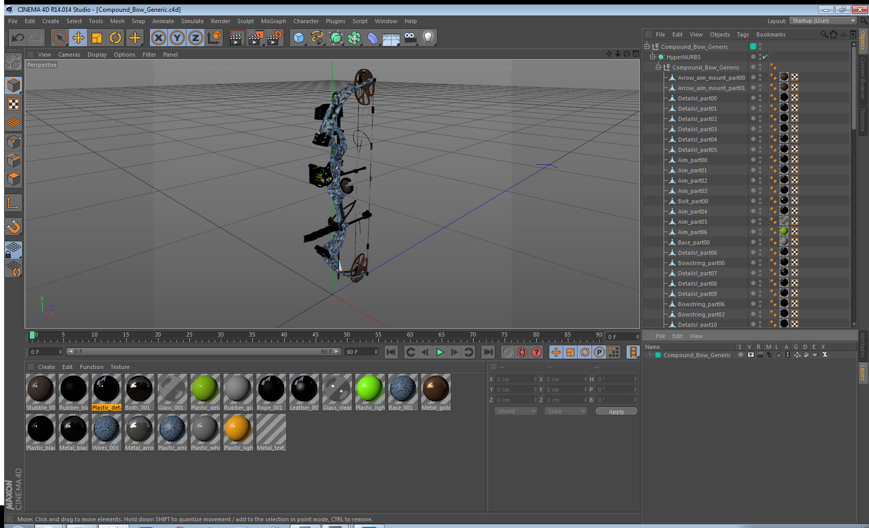 3D model Compound Bow Generic