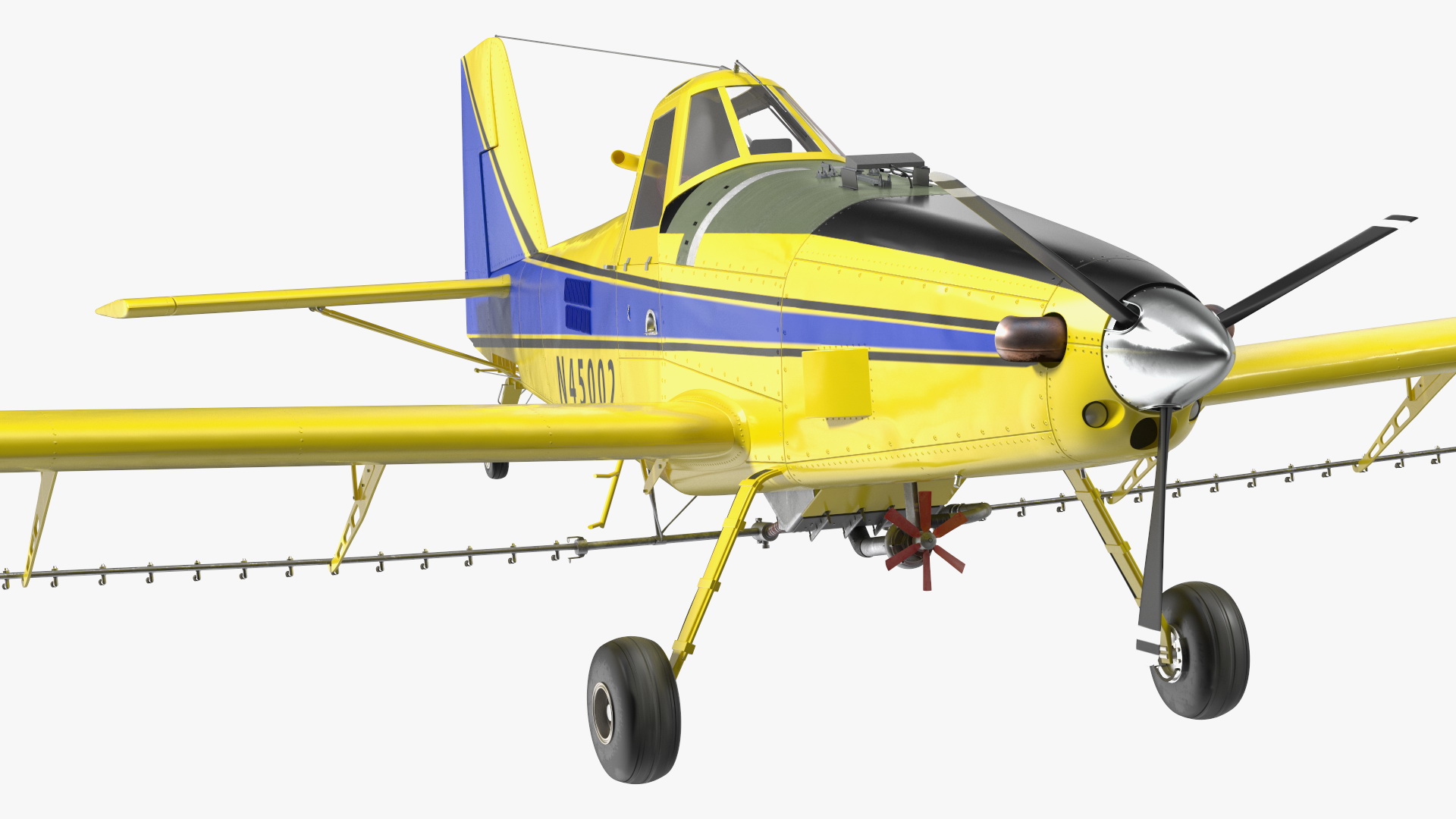3D model Air Tractor AT 502B Aeroplane Simple Interior