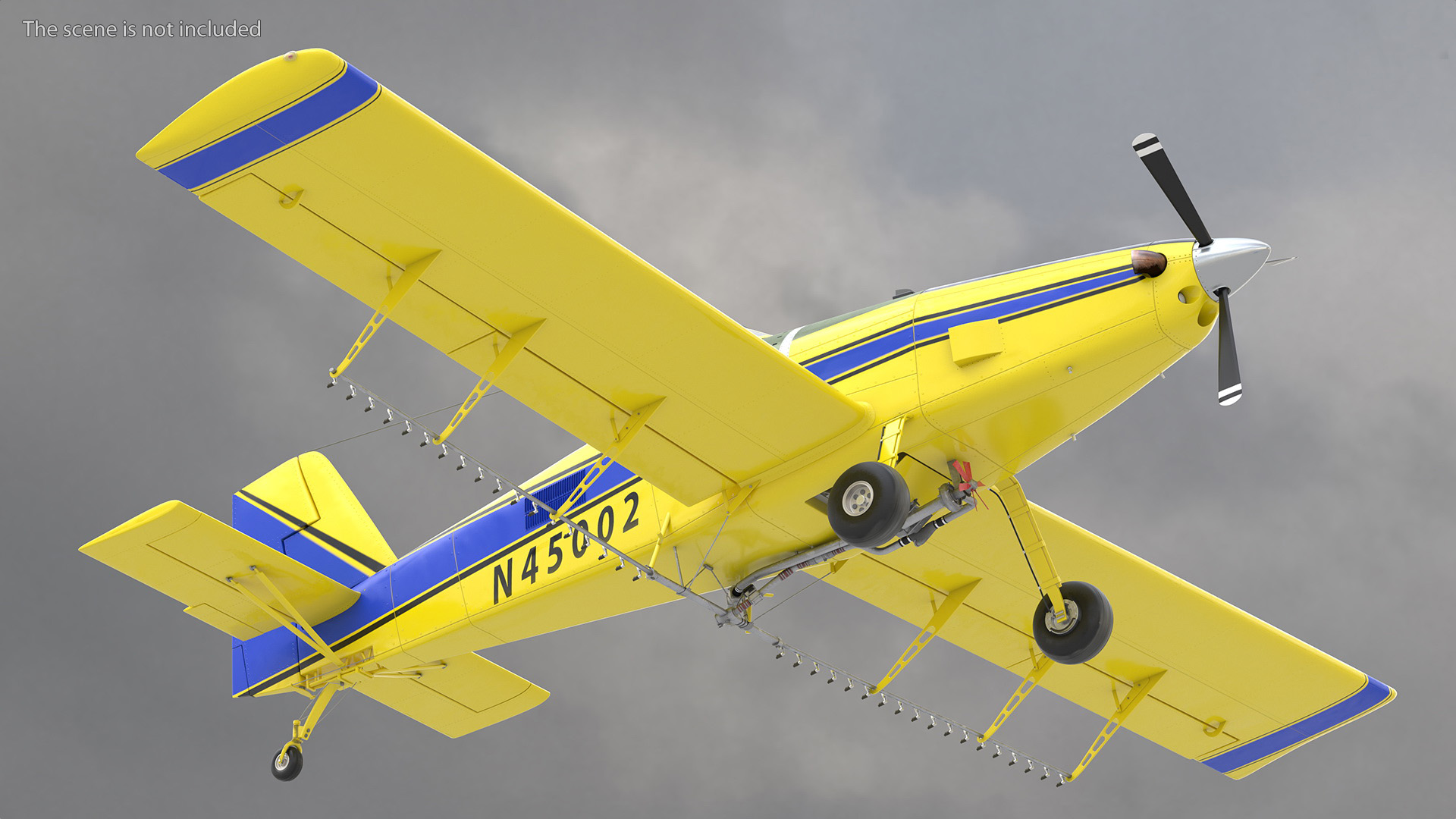 3D model Air Tractor AT 502B Aeroplane Simple Interior