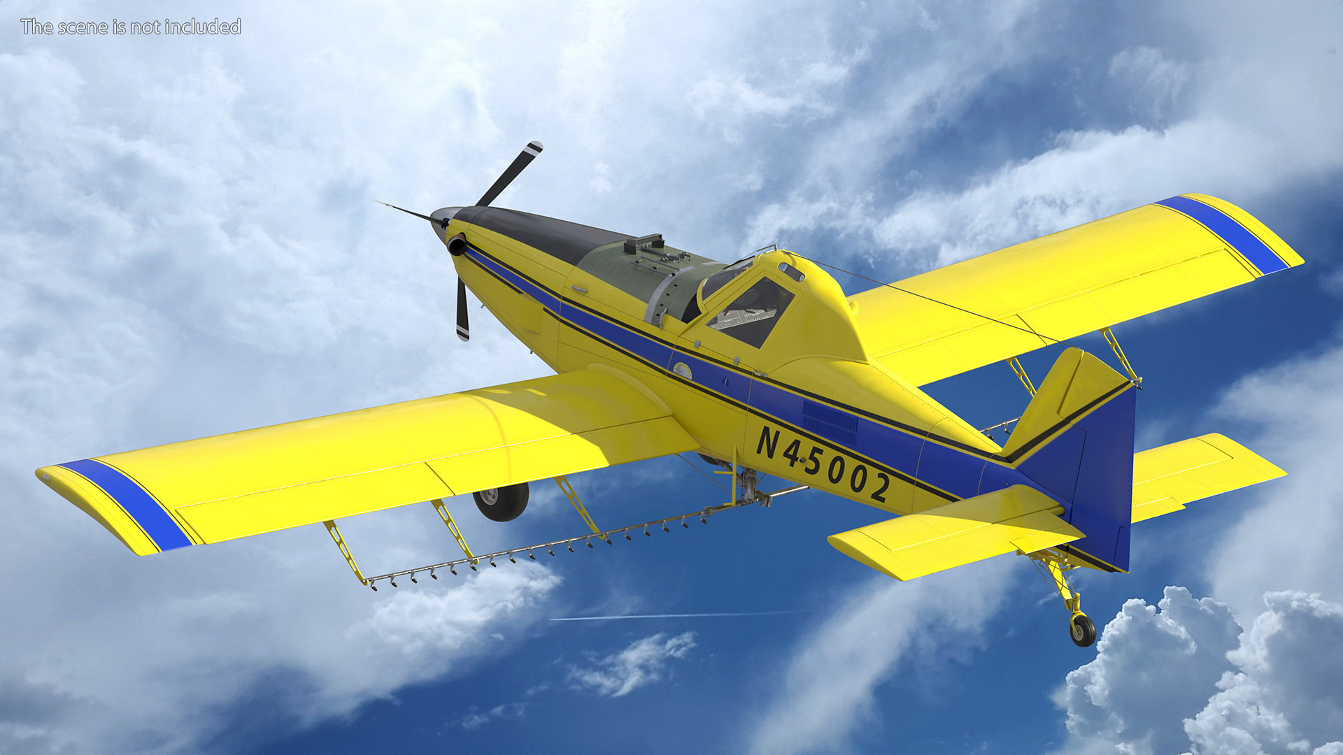 3D model Air Tractor AT 502B Aeroplane Simple Interior