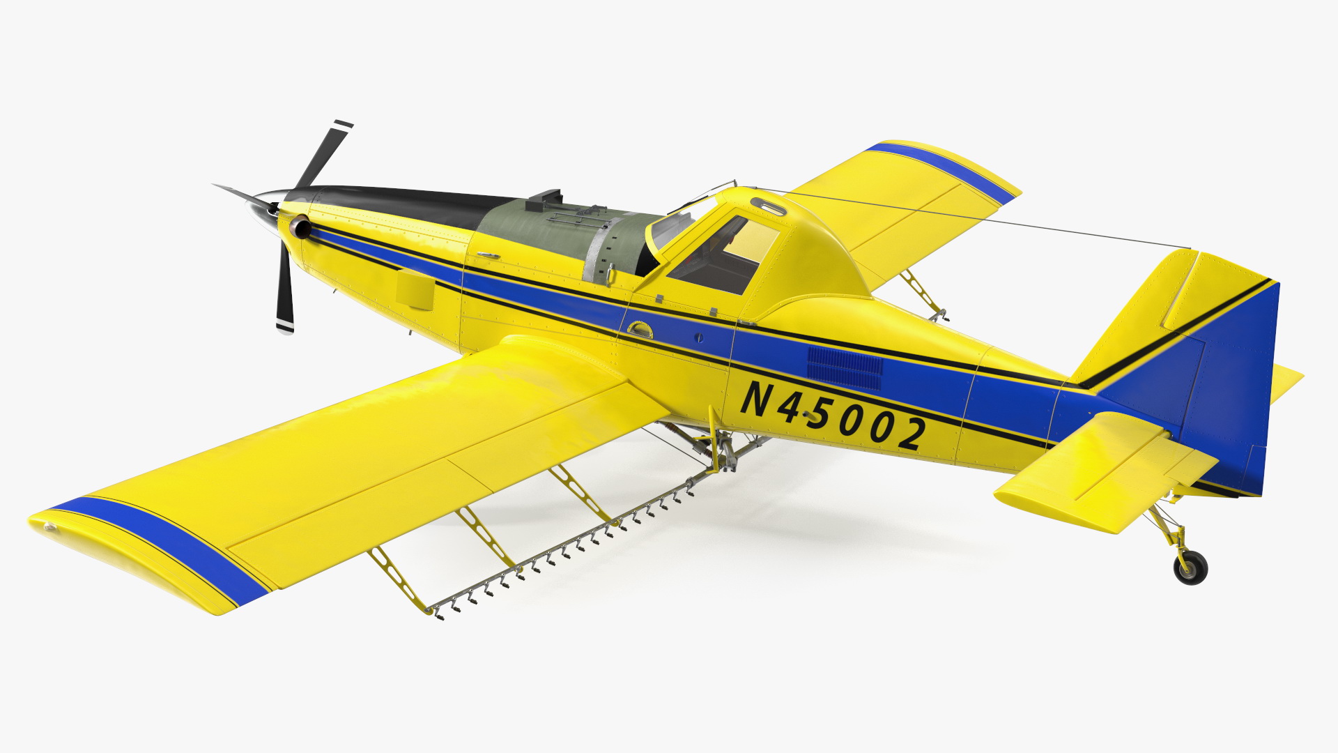 3D model Air Tractor AT 502B Aeroplane Simple Interior