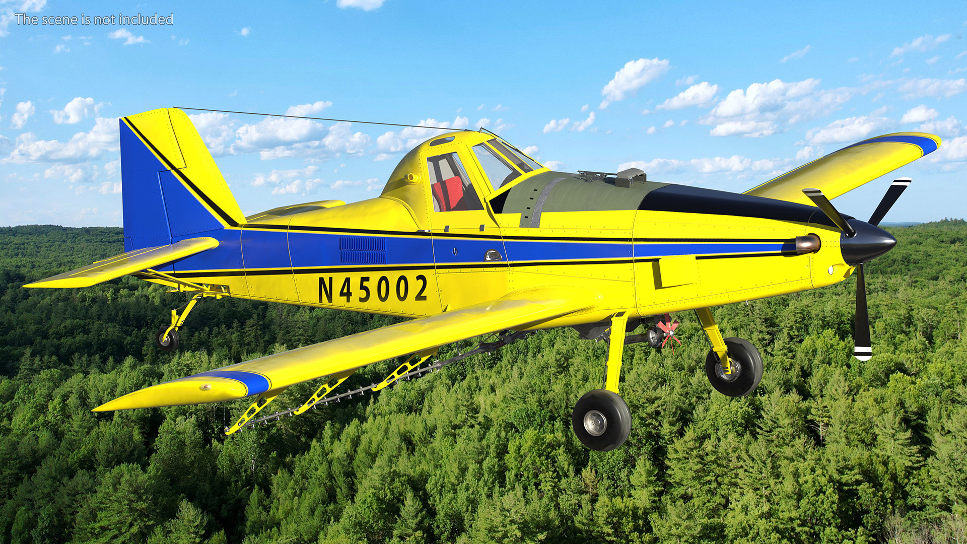 3D model Air Tractor AT 502B Aeroplane Simple Interior