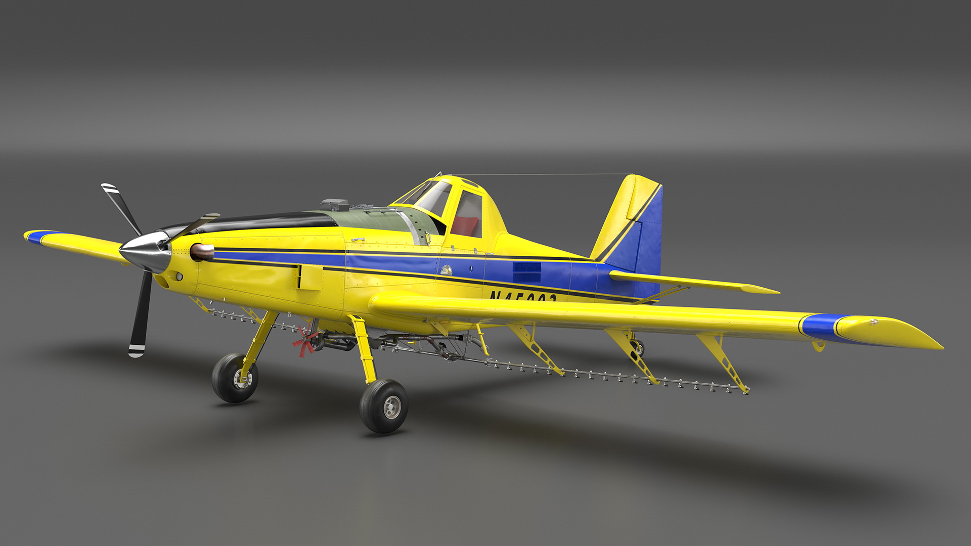 3D model Air Tractor AT 502B Aeroplane Simple Interior