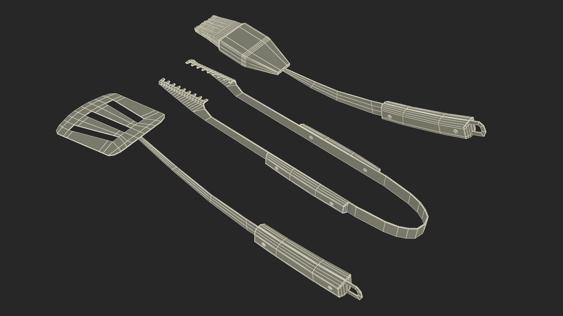 Grilling Tool Set 3D