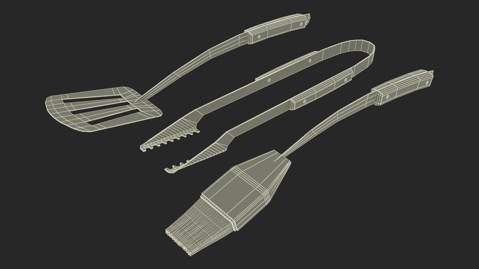 Grilling Tool Set 3D