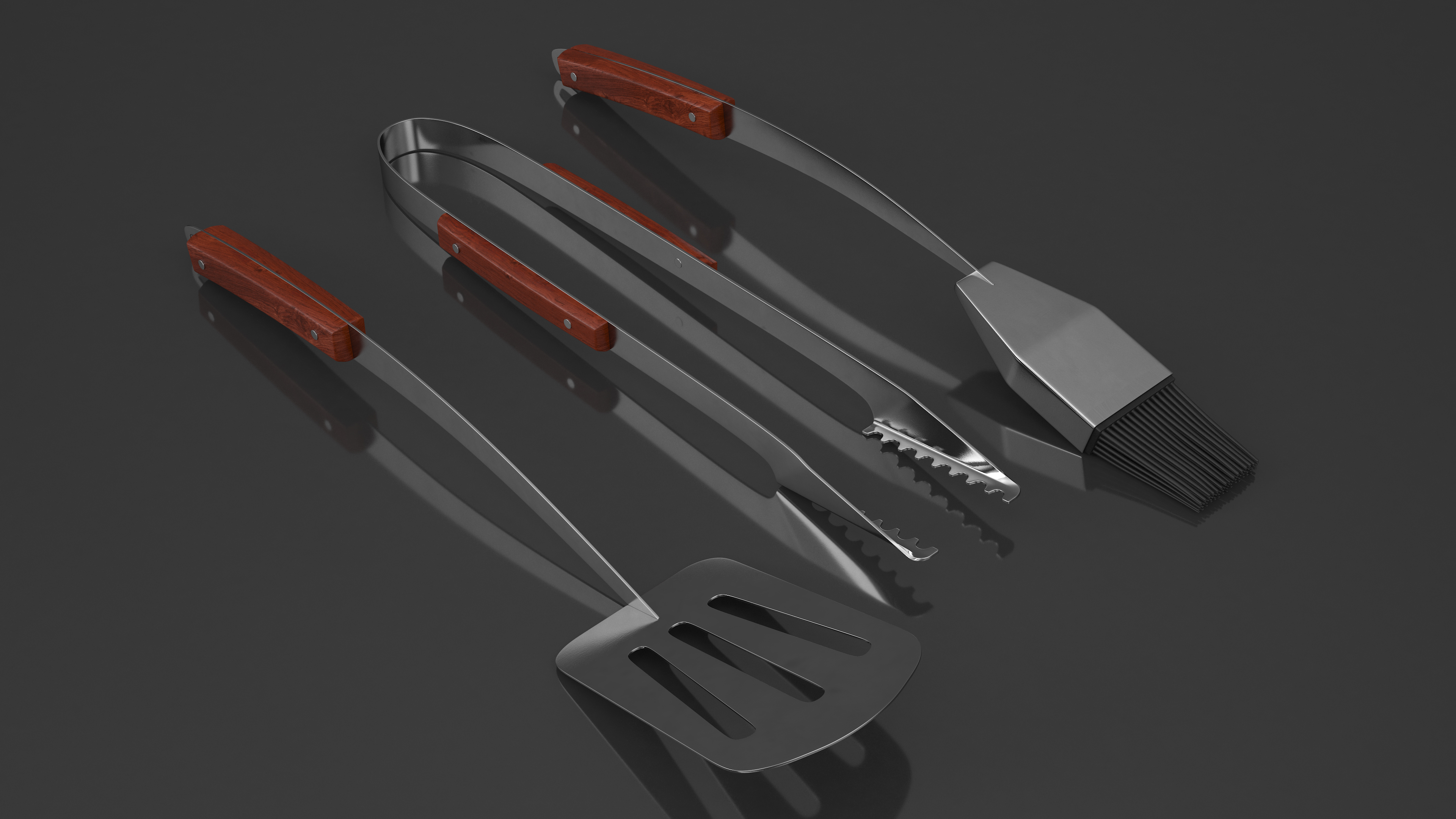 Grilling Tool Set 3D