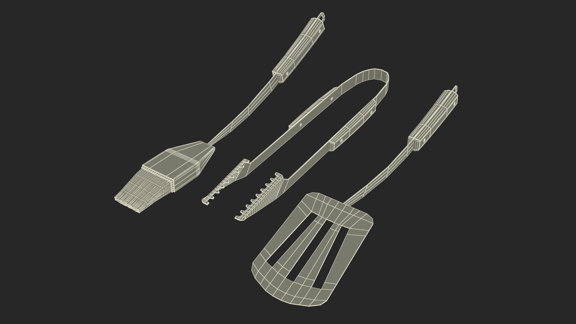 Grilling Tool Set 3D