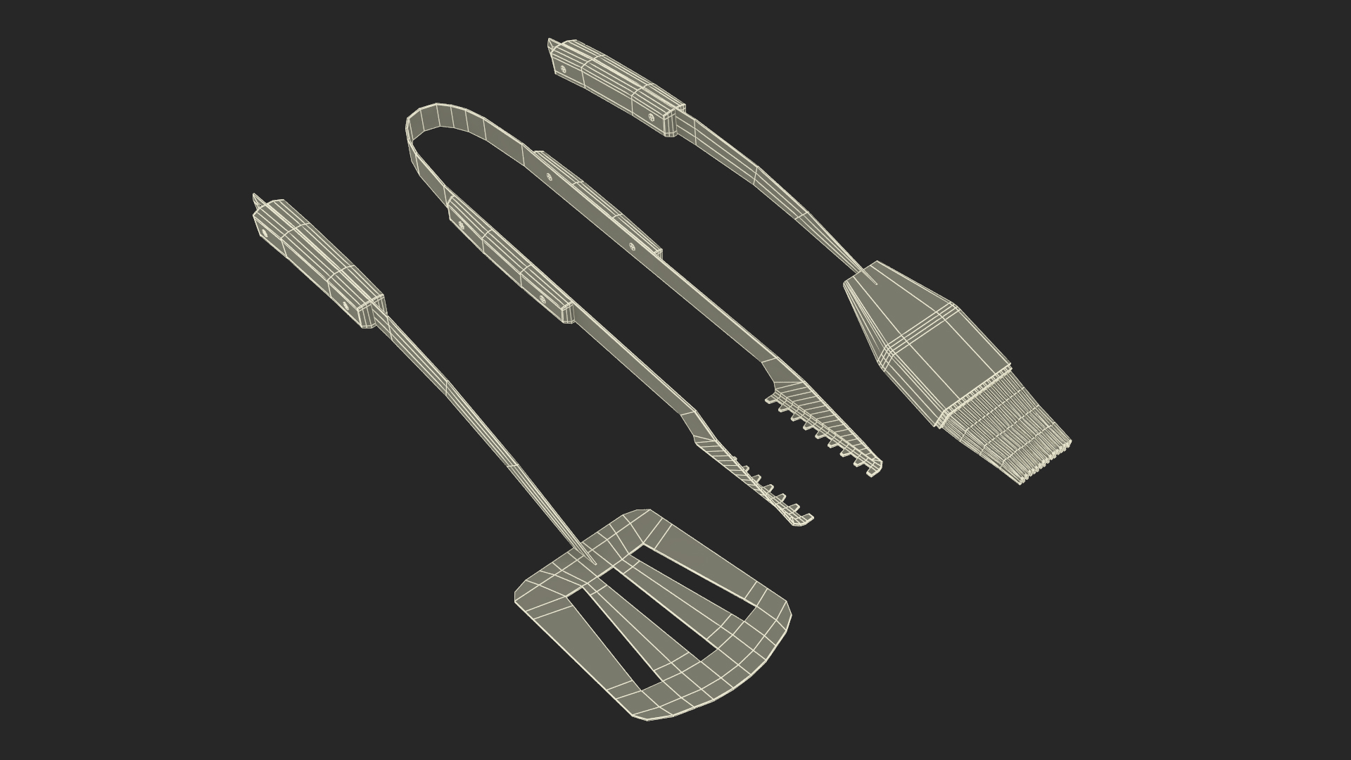 Grilling Tool Set 3D