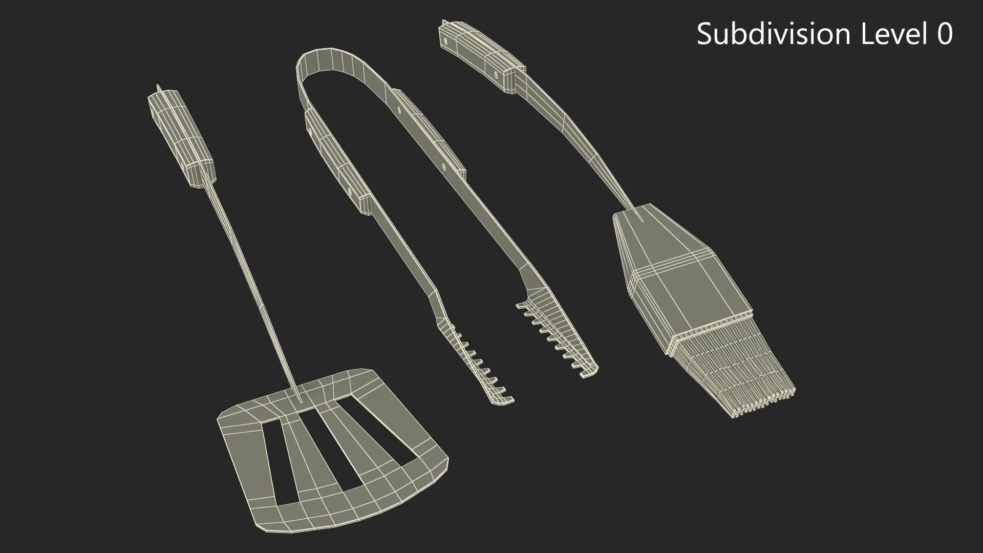 Grilling Tool Set 3D
