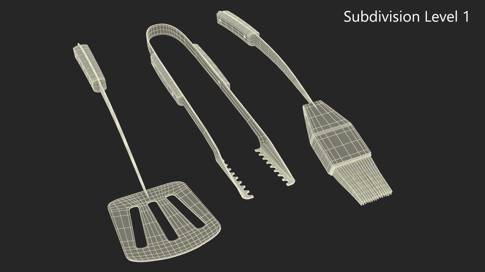 Grilling Tool Set 3D