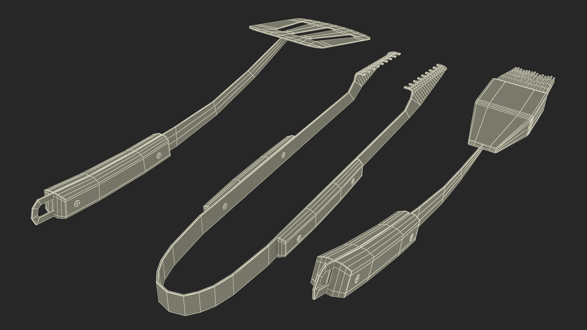 Grilling Tool Set 3D