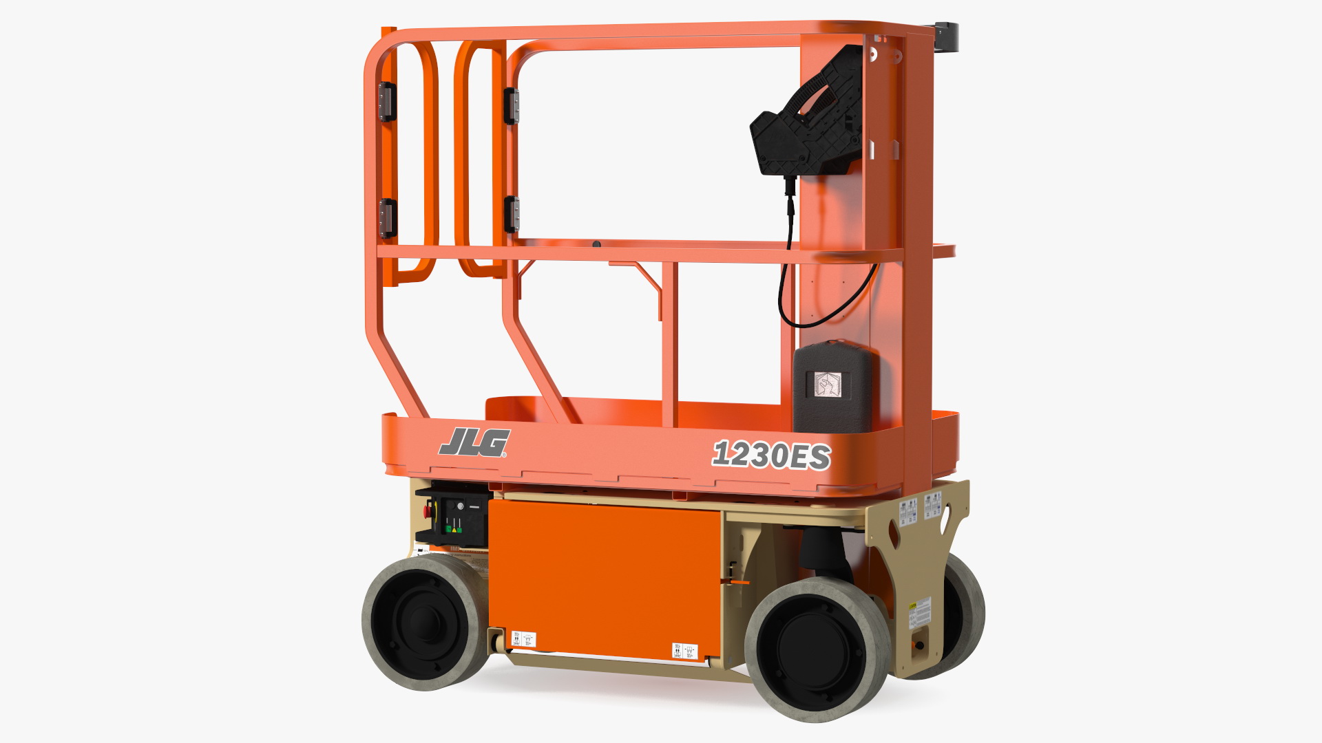 3D model JLG 1230ES Vertical Mast Lift New Rigged
