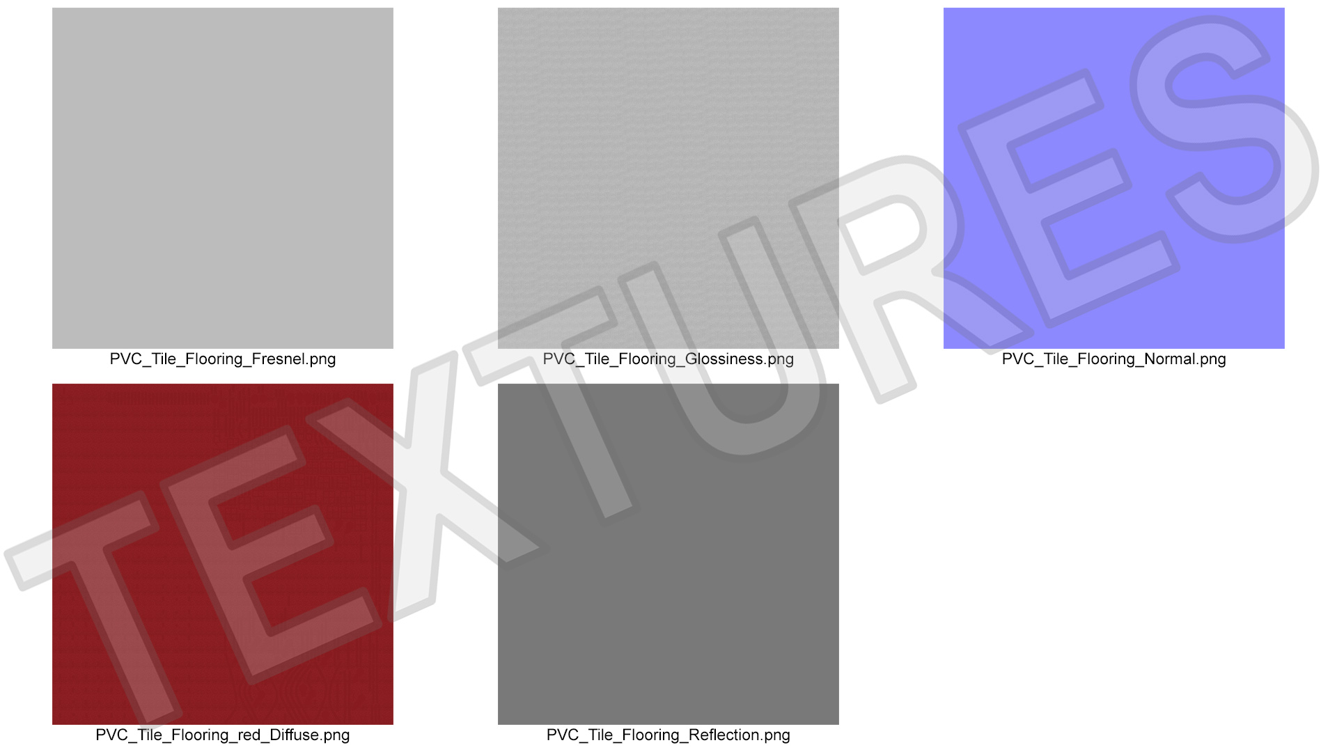 3D Plastic Floor Mat Red