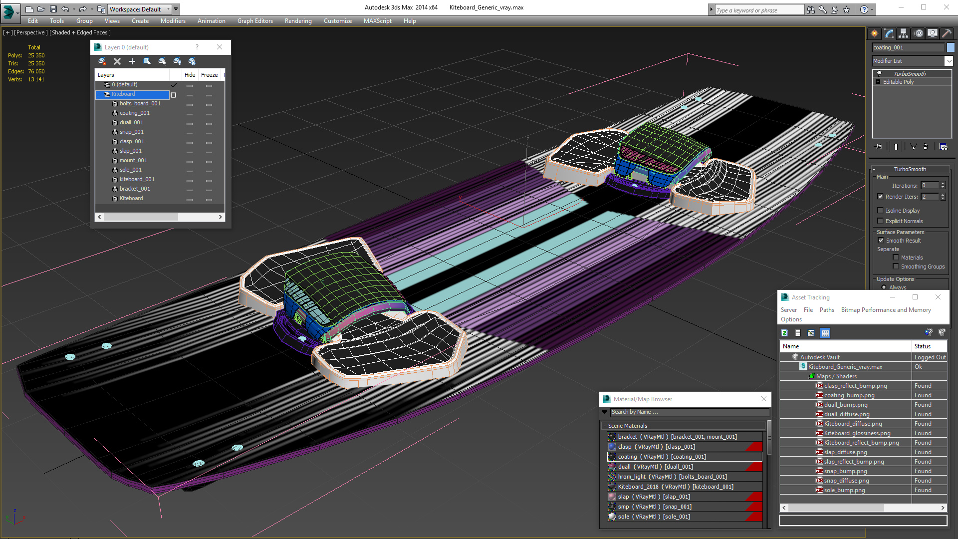 Kiteboard Generic 3D