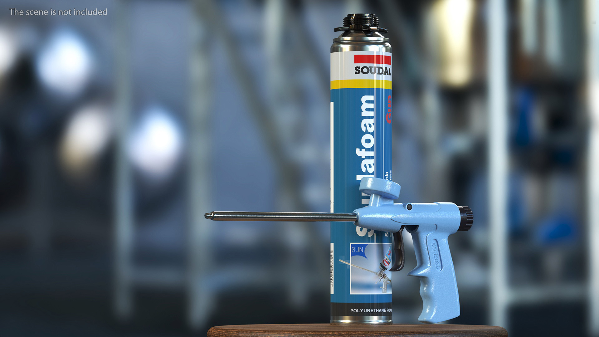 3D model Spray Gun with Foam Can Soudal
