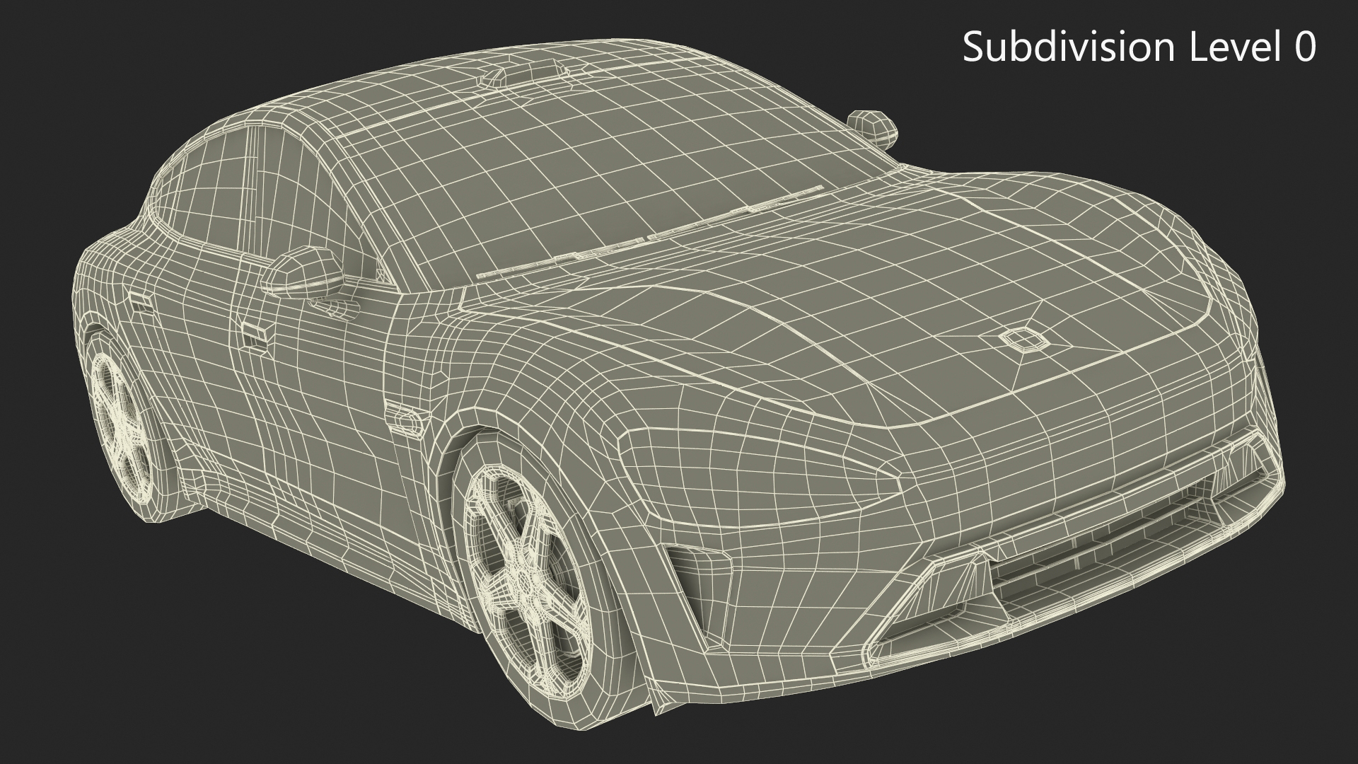 3D model Xiaomi SU7 EV Car 2023 Mineral Grey