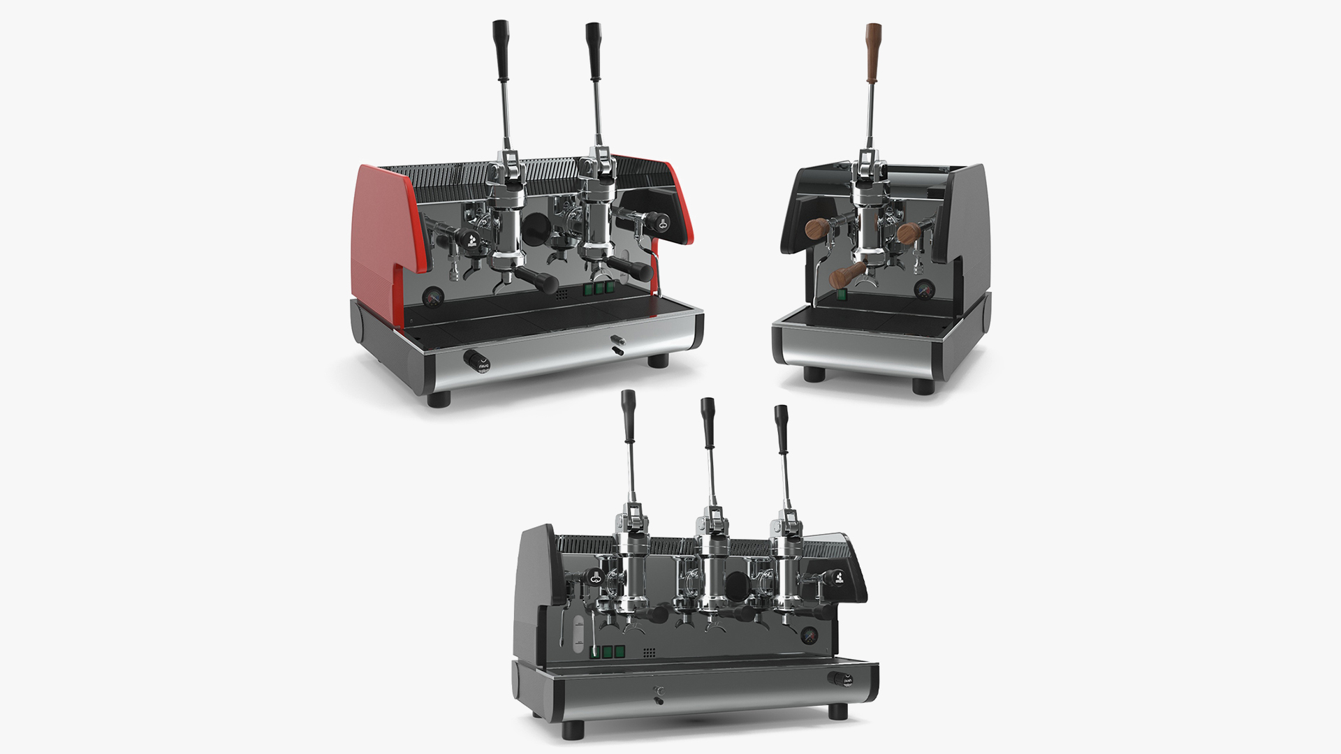 Commercial Espresso Machines Set 3D