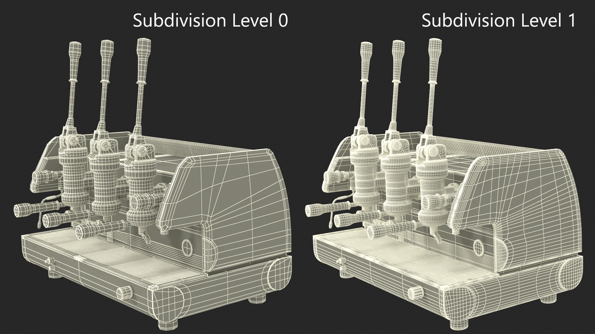 Commercial Espresso Machines Set 3D