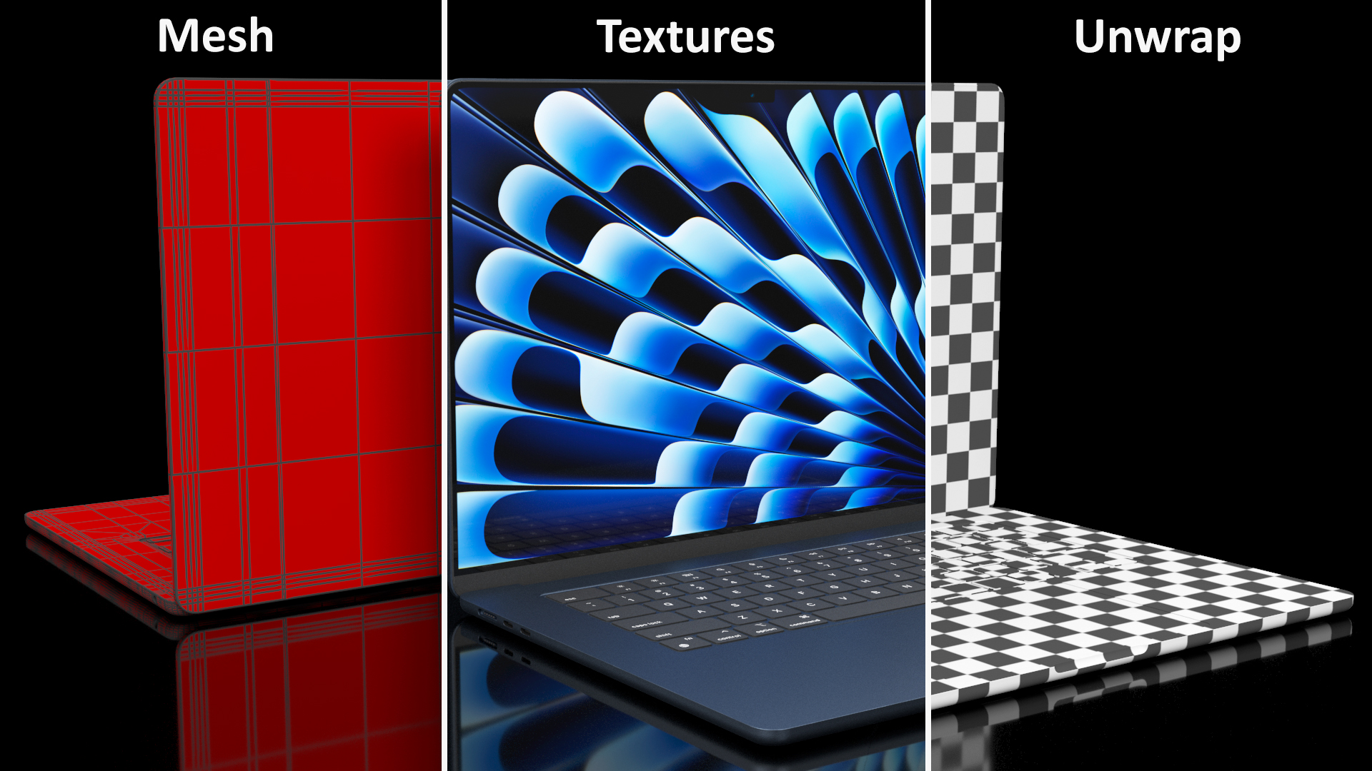 Midnight Apple MacBook Air 15 3D model