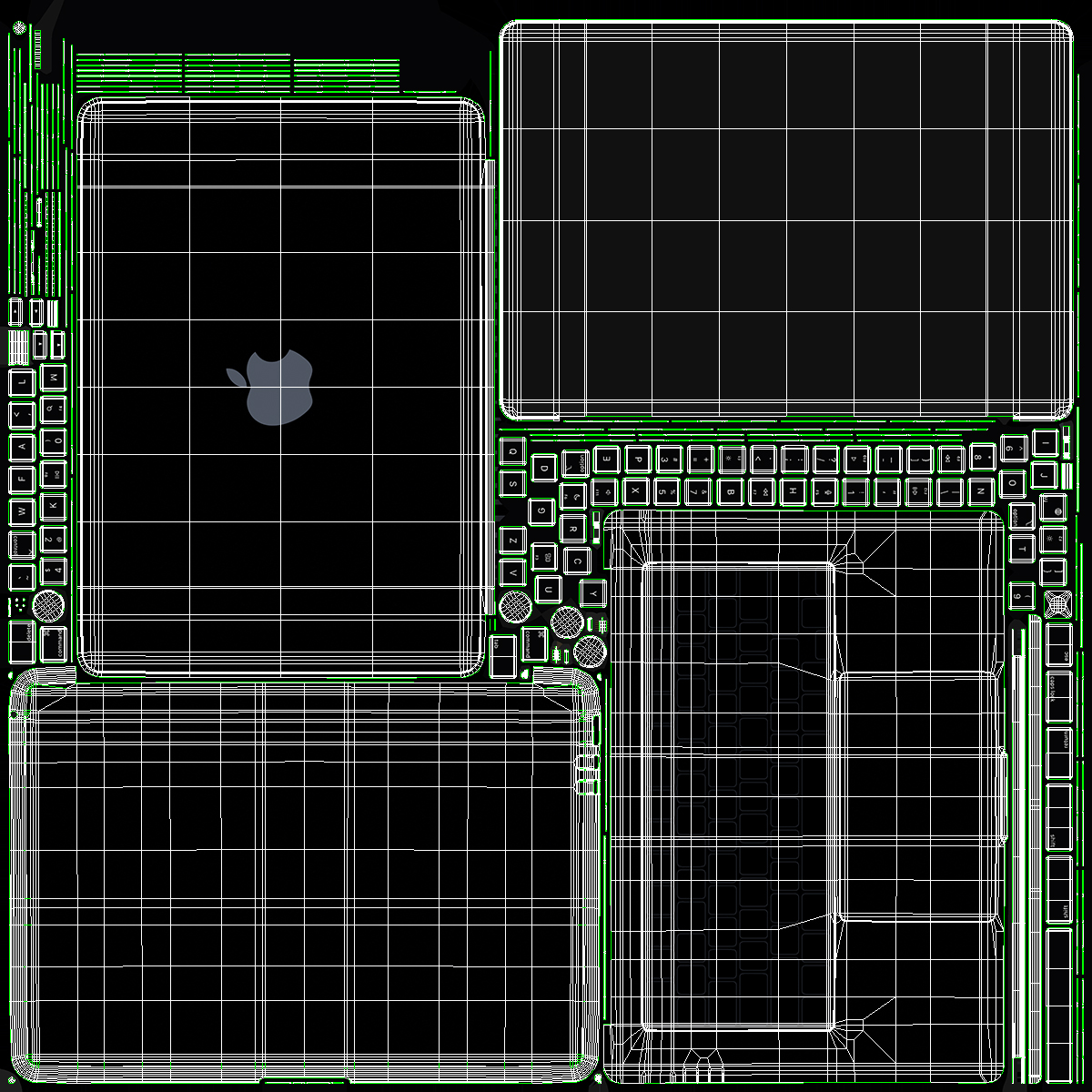 Midnight Apple MacBook Air 15 3D model