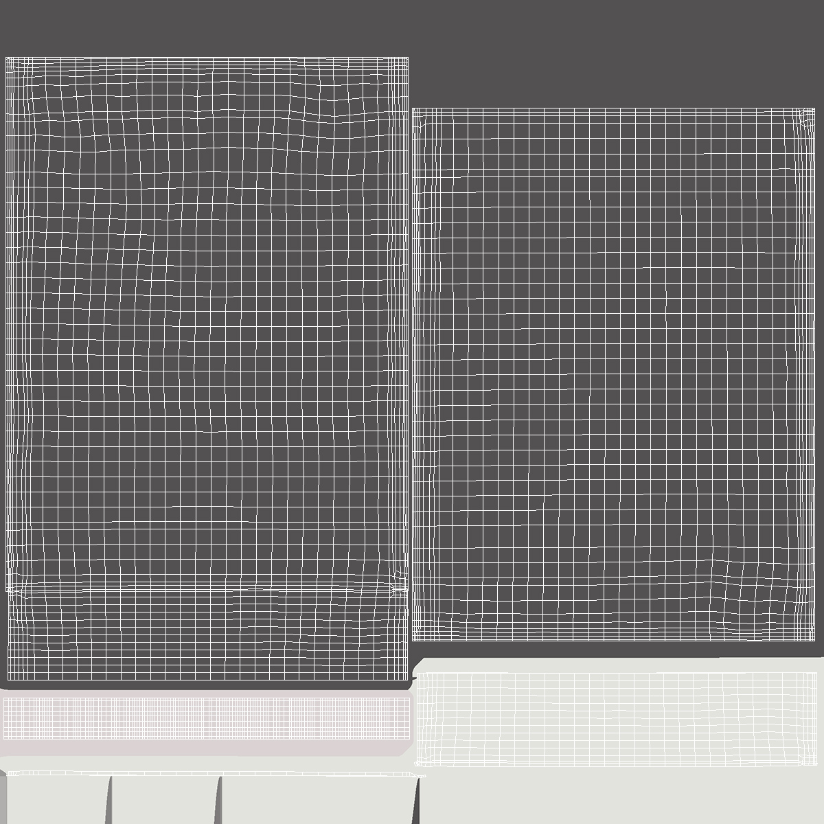 3D Poly Mailer Plastic Bag Silver Empty
