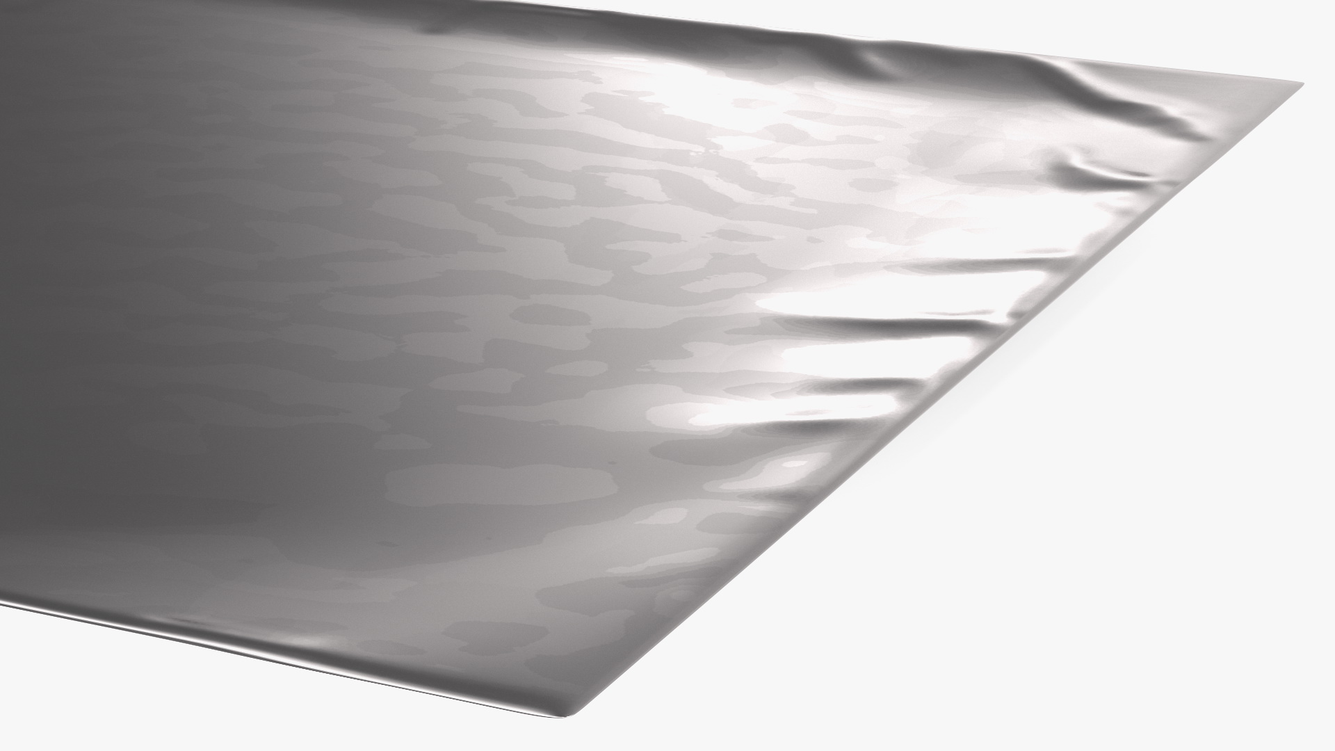 3D Poly Mailer Plastic Bag Silver Empty