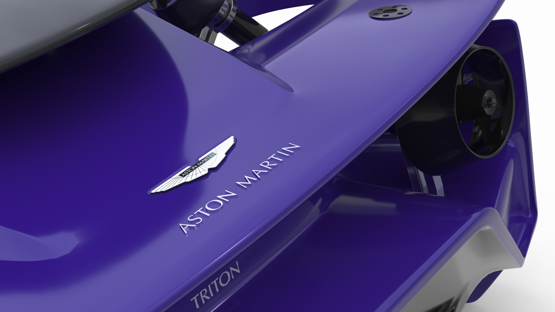 3D Aston Martin Luxurious Personal Submarine Purple model