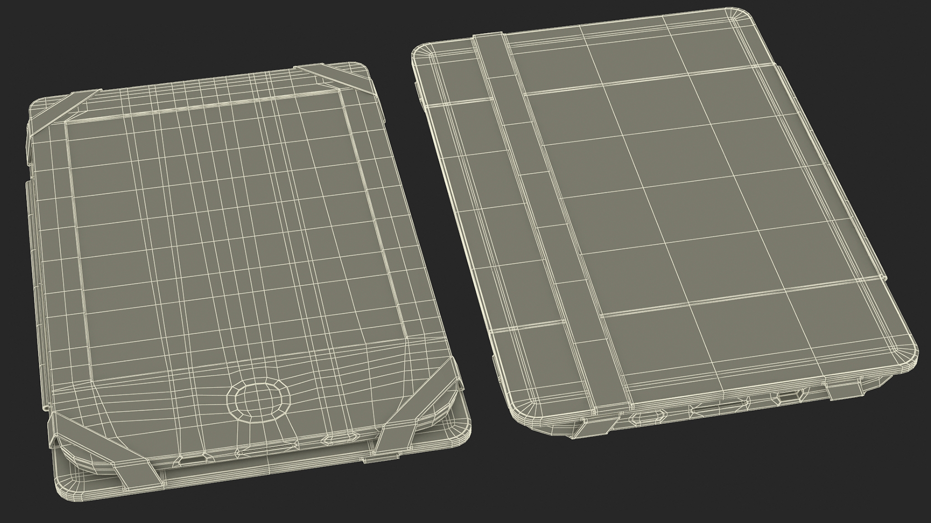 3D model PocketBook 614 Limited Edition eReader with Folded Case Gray