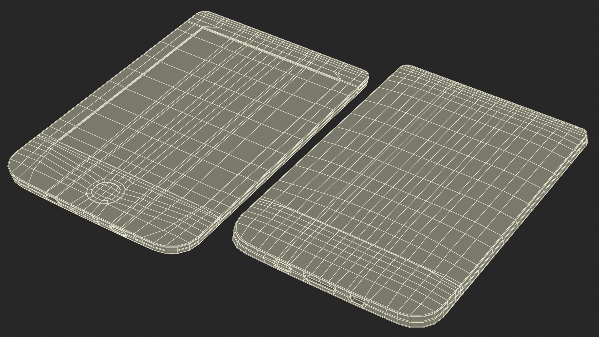 3D model PocketBook 614 Limited Edition eReader with Folded Case Gray