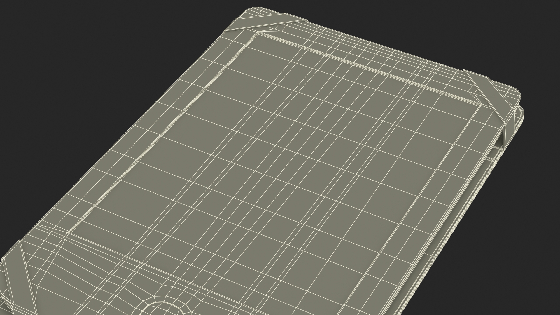 3D model PocketBook 614 Limited Edition eReader with Folded Case Gray
