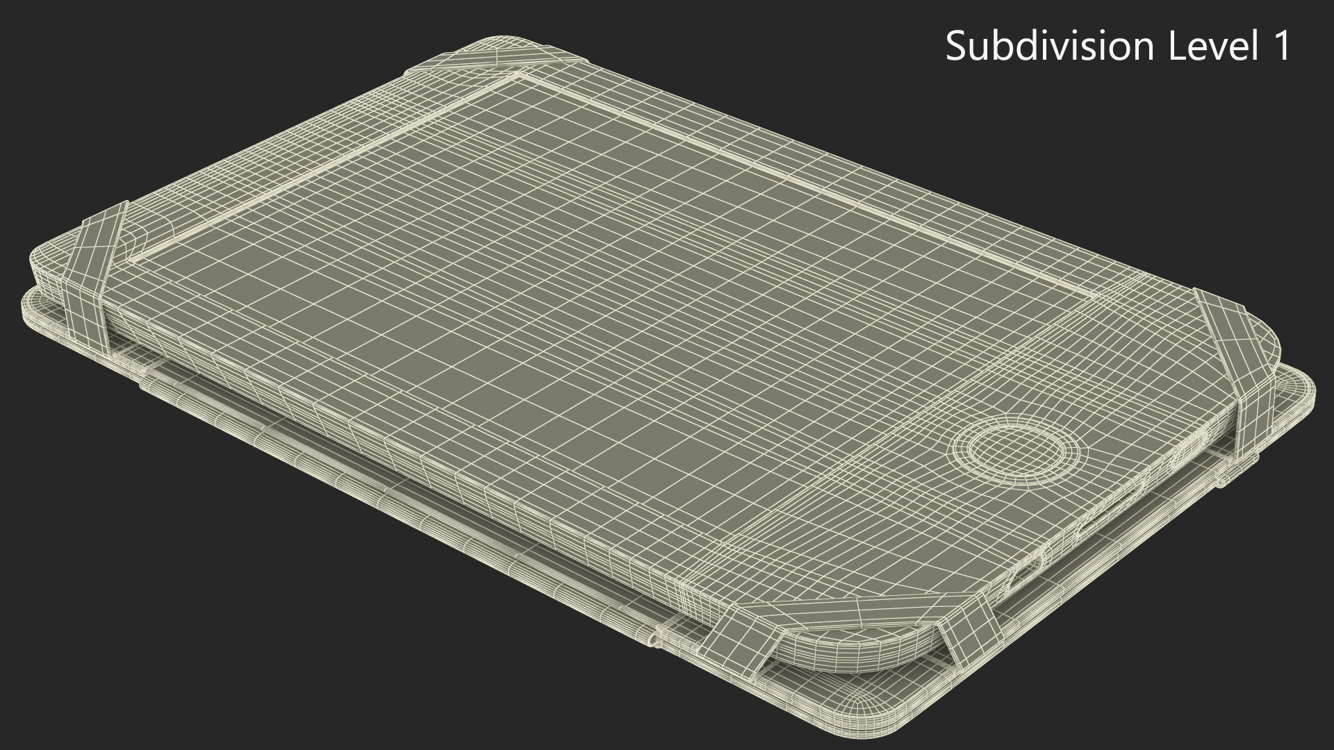 3D model PocketBook 614 Limited Edition eReader with Folded Case Gray