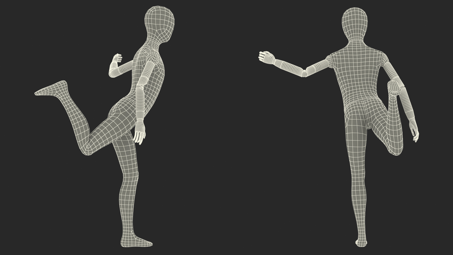 Flexible Child Mannequin Balancing Pose 3D model