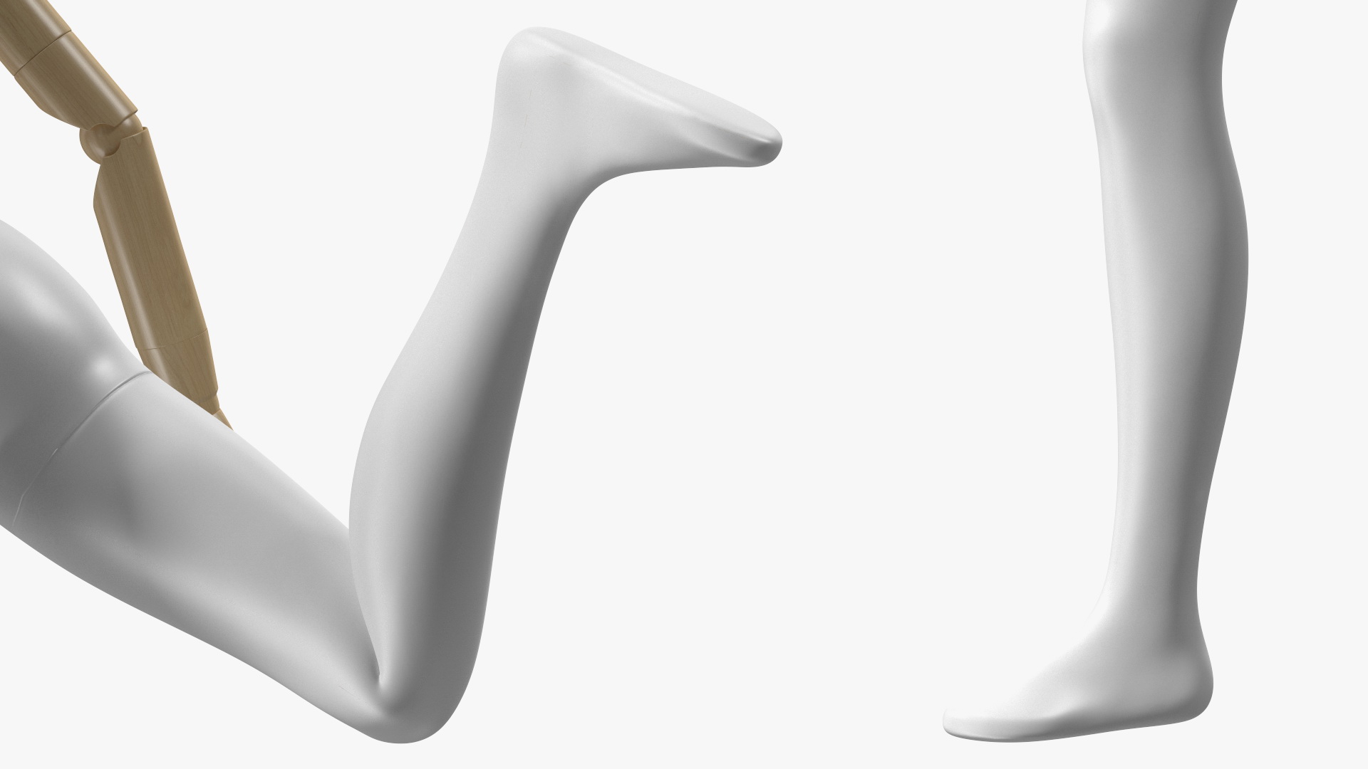 Flexible Child Mannequin Balancing Pose 3D model