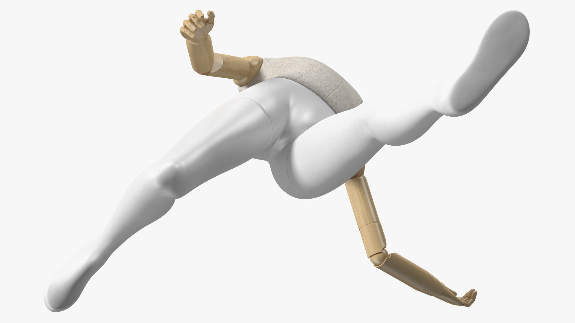 Flexible Child Mannequin Balancing Pose 3D model