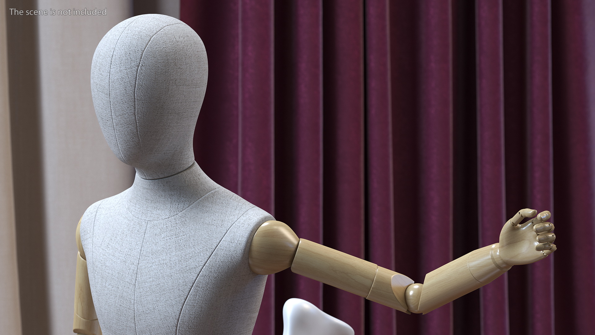 Flexible Child Mannequin Balancing Pose 3D model