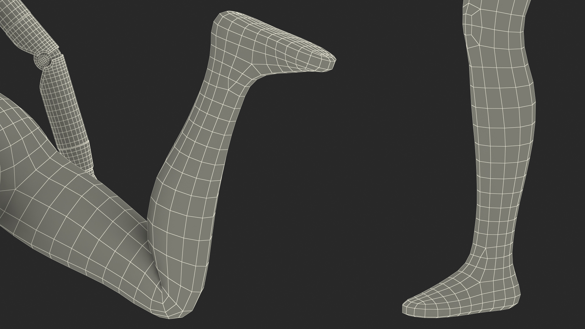 Flexible Child Mannequin Balancing Pose 3D model