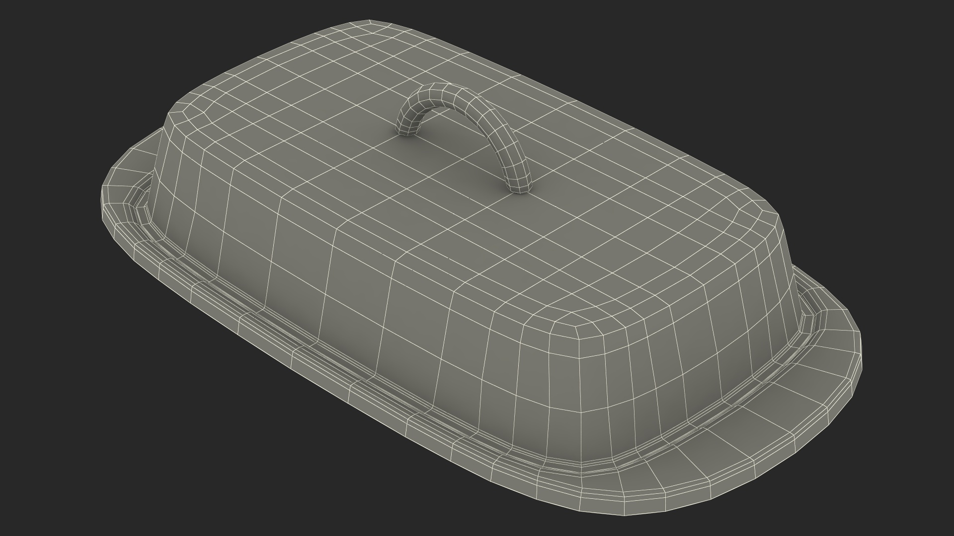 3D Copper Butter Dish model