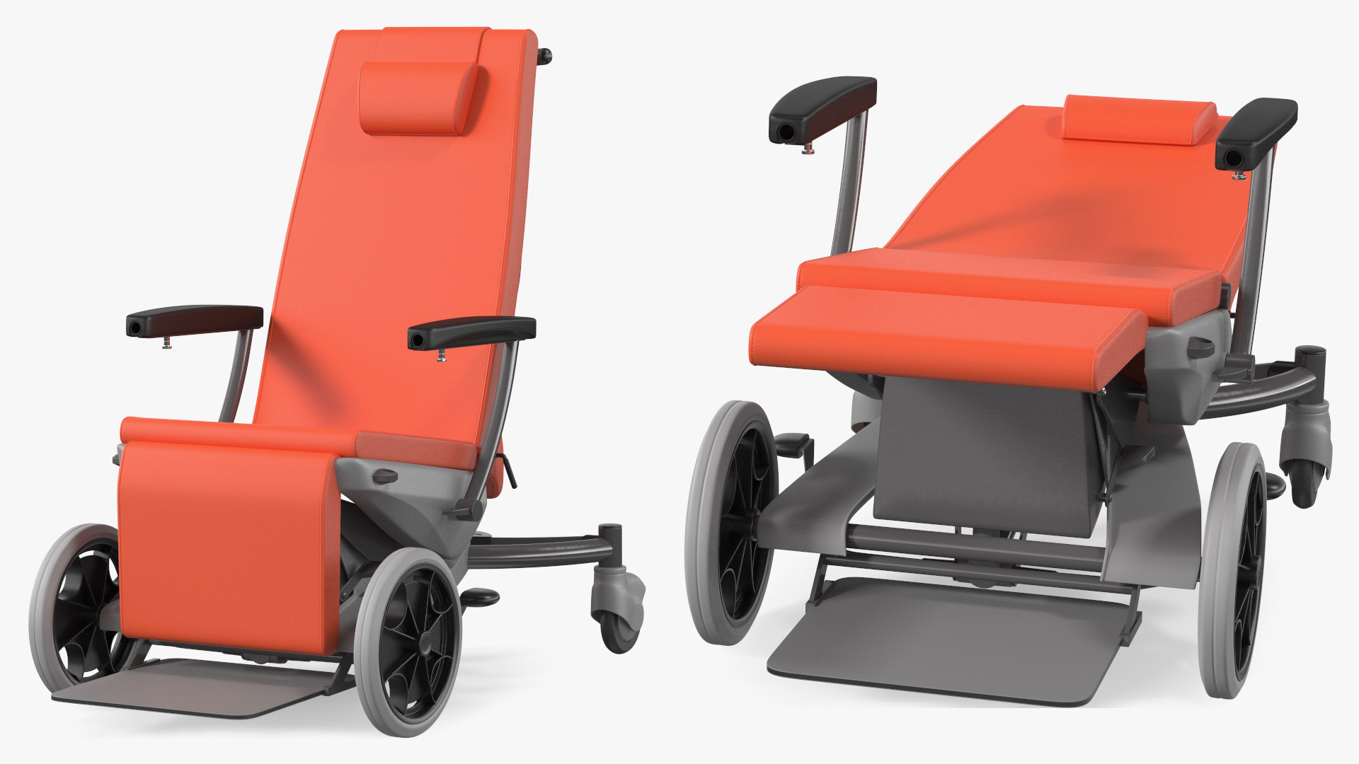 SELLA Multifunctional Transport Chair Rigged 3D model