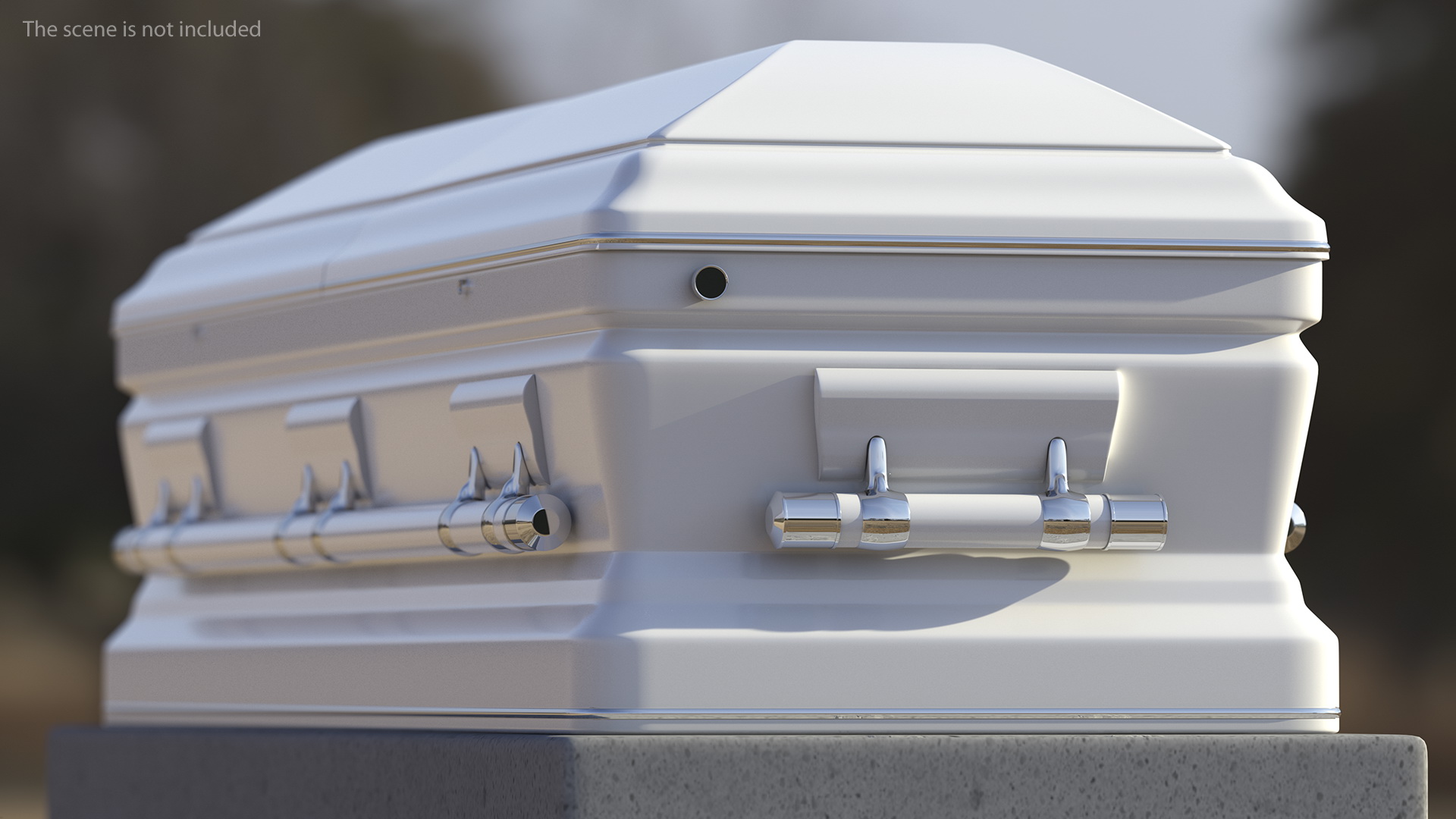 3D model White Funeral Casket