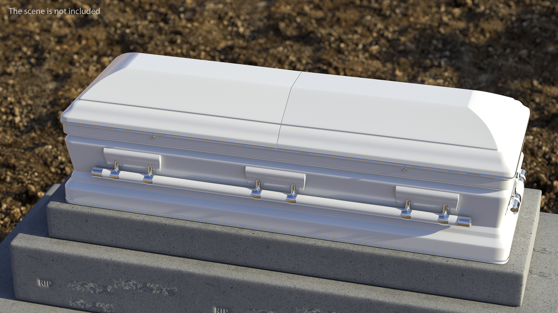 3D model White Funeral Casket