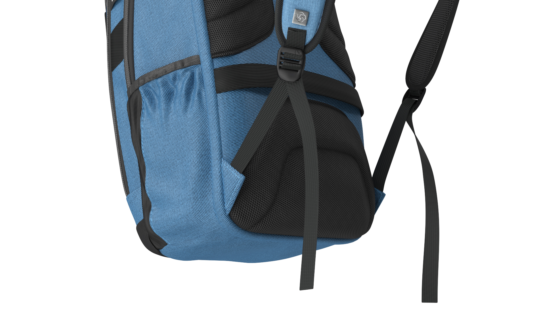 3D Samsonite Carrier GSD Backpack Blue on Mannequin model