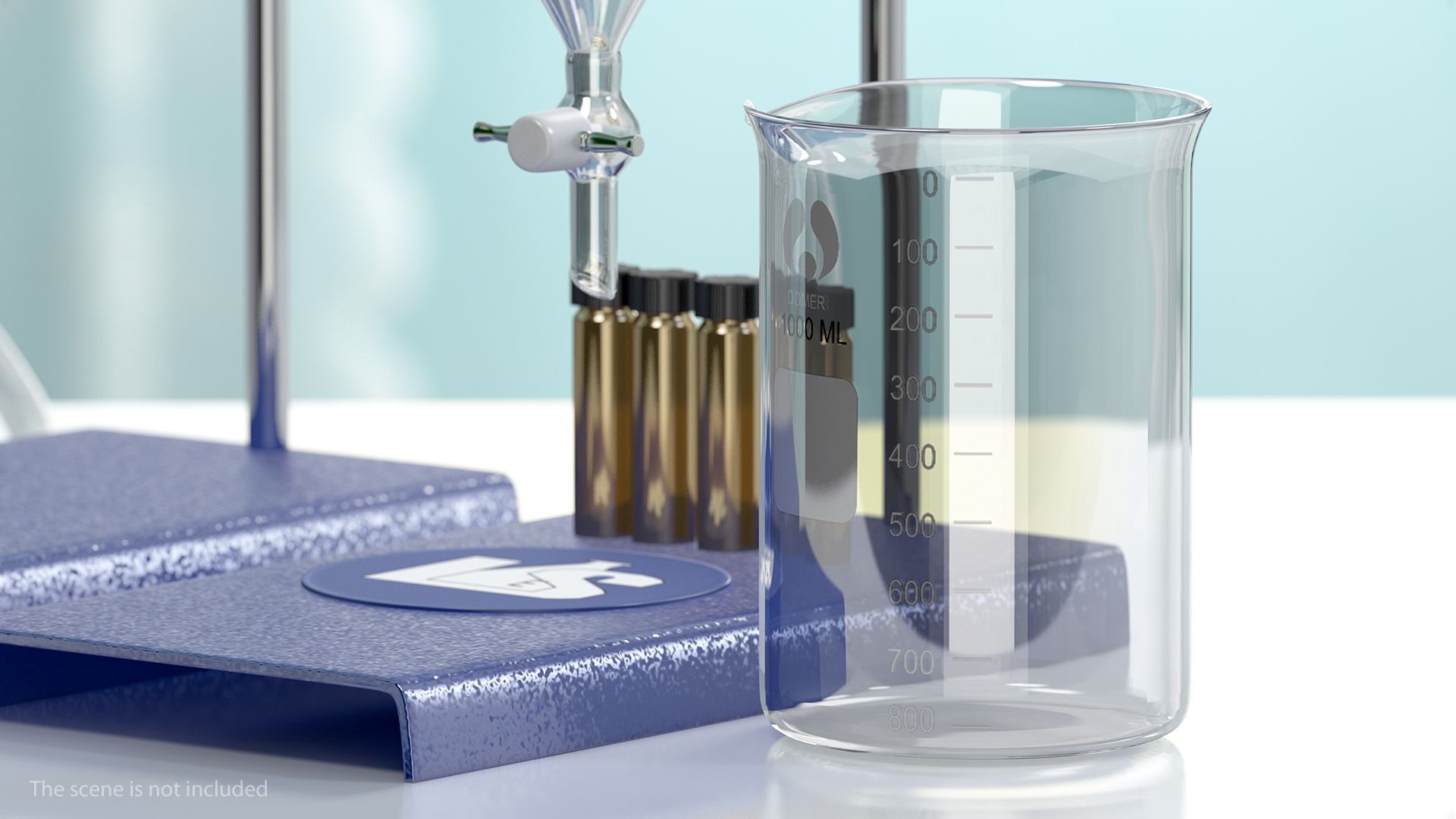 3D Glass Lab Beaker