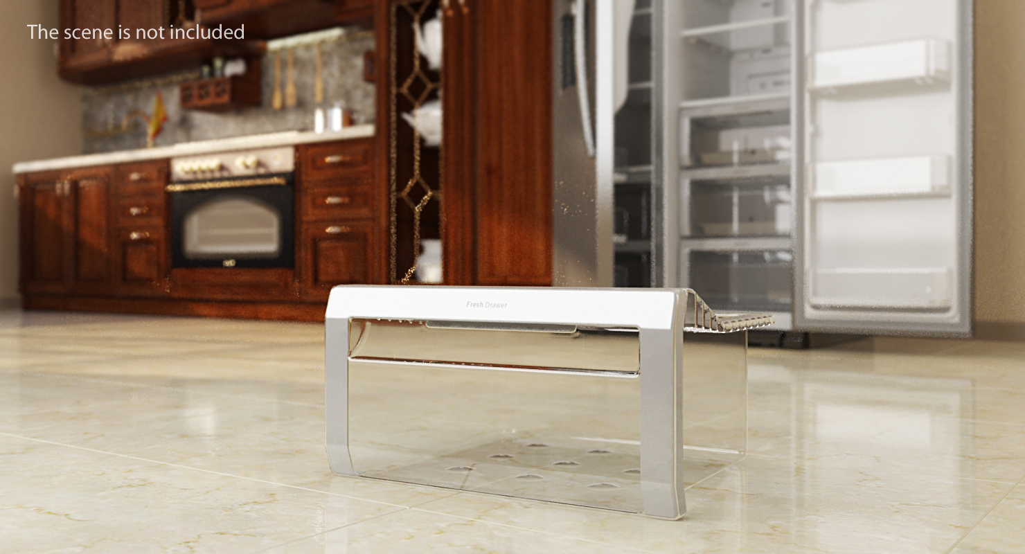 Refrigerator Glass Box 3D