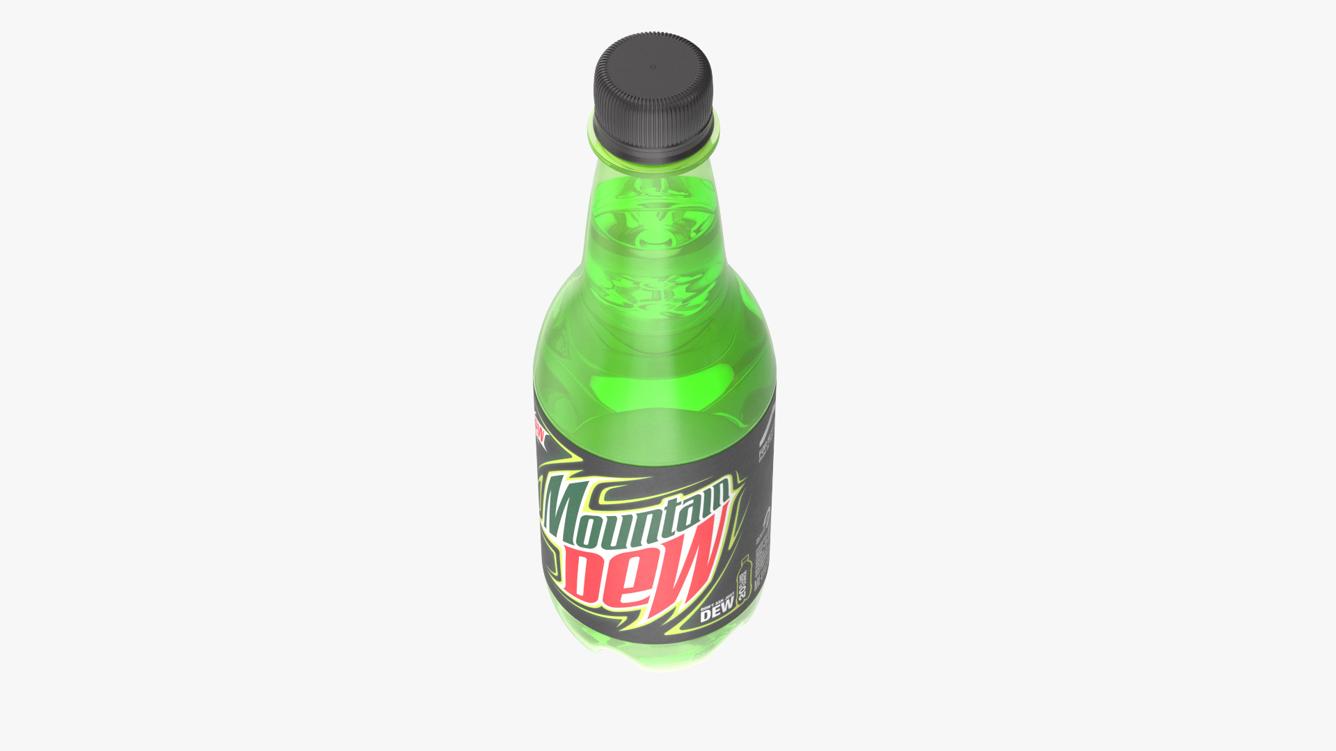 3D model Mountain Dew Soft Drink Neon Bottle
