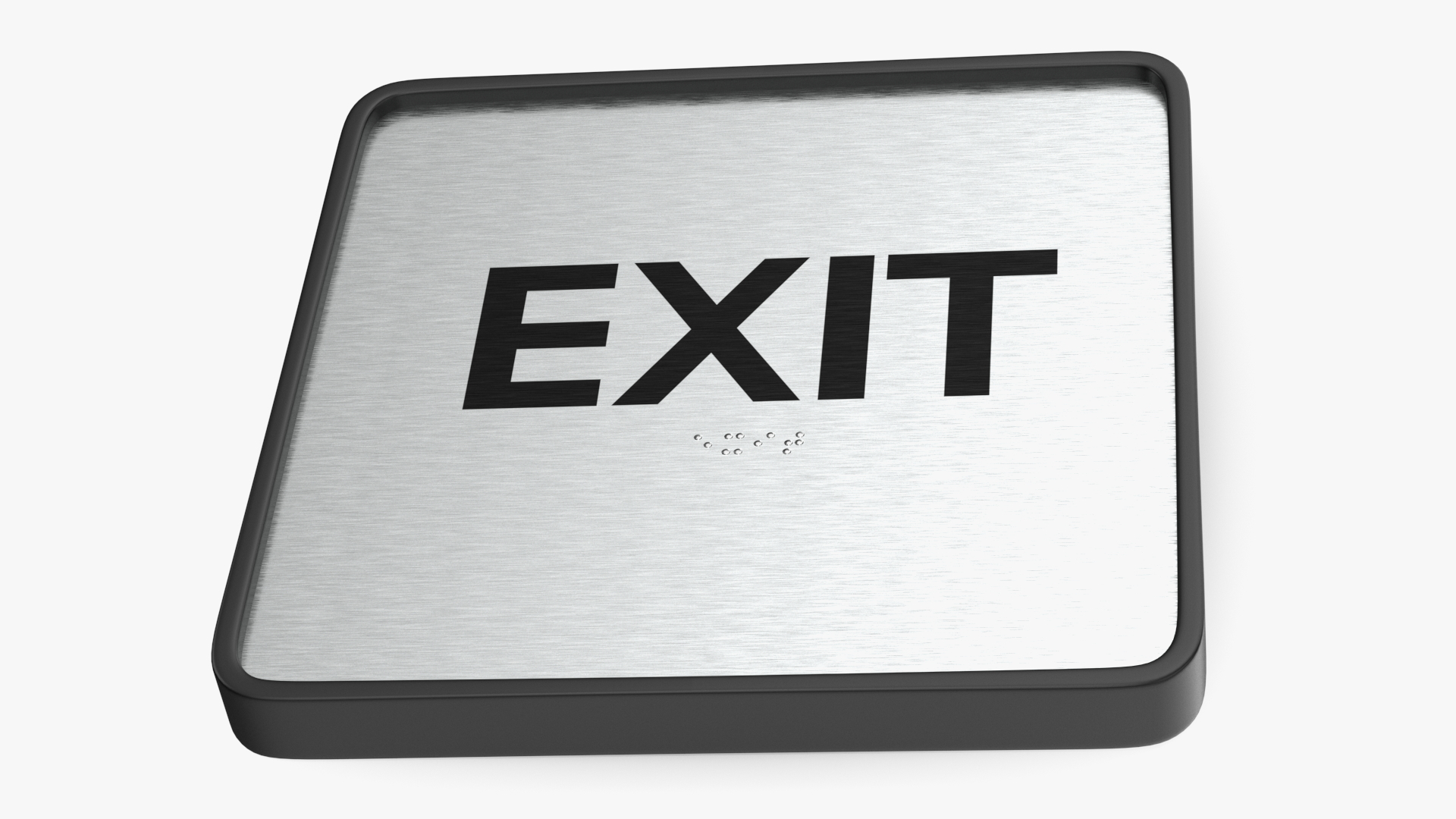 3D model Exit Compliance Sign